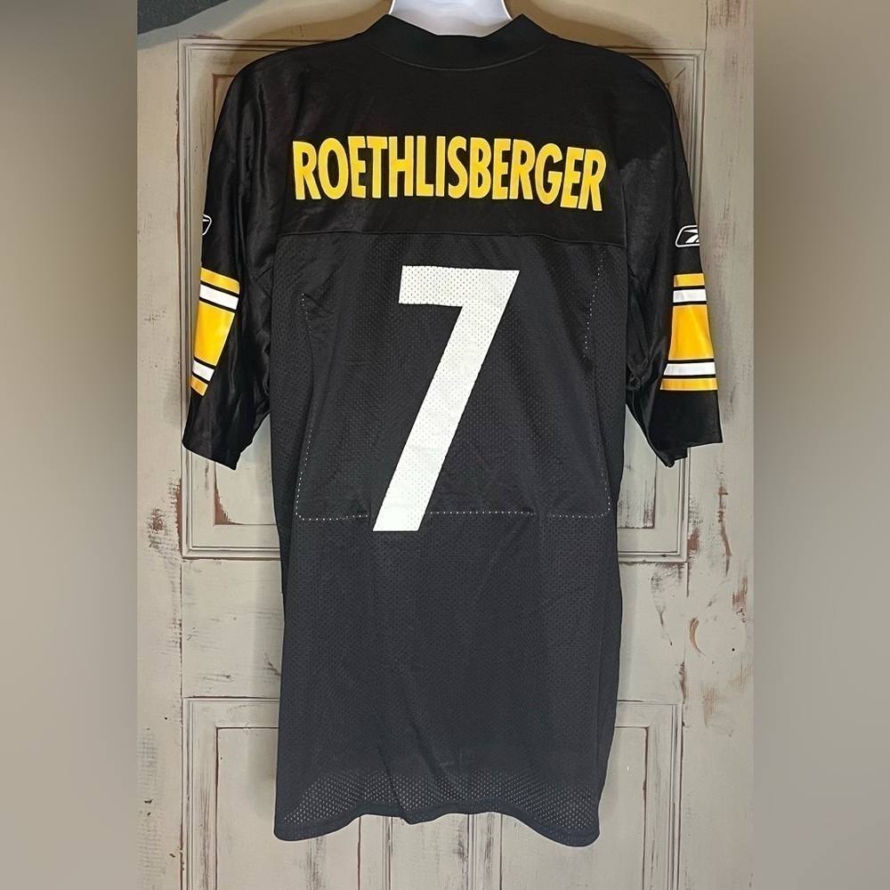 2011 NFL Roethlisberger Steelers Jersey Team Reebok L - Picture 4 of 10